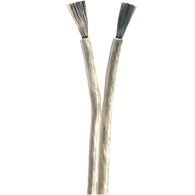 142610 – ANCOR Speaker Wire, Round Type 100 Foot Length 16 Gauge Clear Jacket Tinned Copper Conductor